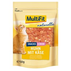 MultiFit Naturelle macska jutalomfalat csirke&sajt 50g