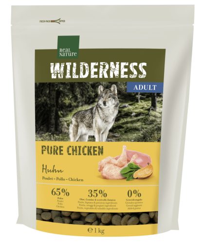 Real Nature Wilderness Pure Chicken száraz kutyaeledel adult csirke 1kg