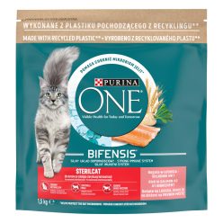   PURINA ONE STERILCAT Lazacban gazdag száraz macskaeledel 1,5kg