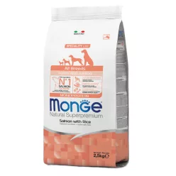 MONGE puppy száraz kutyaeledel lazac&rizs 2,5kg