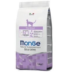 MONGE száraz macskaeledel steril 1,5kg