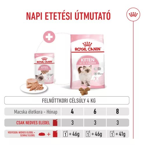 Royal Canin Feline Health Nutrition macska tasak Kitten loaf 12x85g