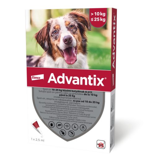 Advantix spot-on kutyáknak 10-25kg 1x2,5ml