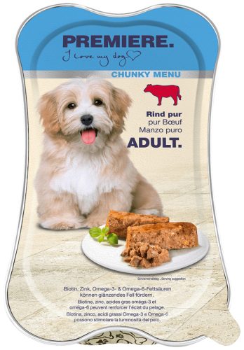 Premiere Chunky menu tálka adult pure marha 15x175g