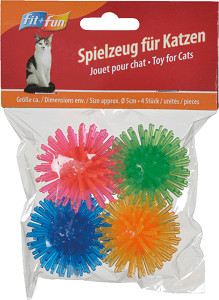 Fit+Fun tüskés labdaszett macskajáték 4db