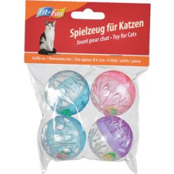 Fit+Fun csörgő labdaszett macskajáték 4db