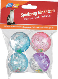 Fit+Fun csörgő labdaszett macskajáték 4db