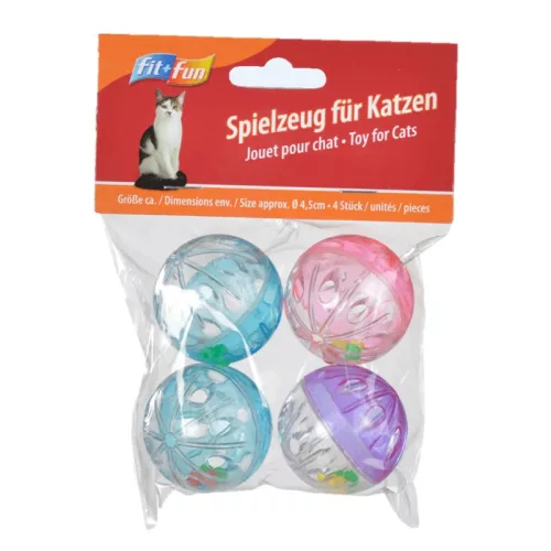 Fit+Fun csörgő labdaszett macskajáték 4db
