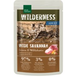   Real Nature Wilderness macska tasak adult Wide Savannah bárány&vaddisznó 12x85g