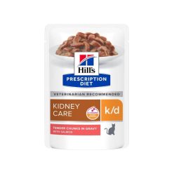   HILLS Prescription Diet macska tasak vesekímélő k/d lazac 12x85g