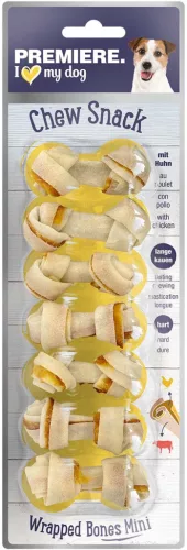Premiere Wrap It kutya jutalomfalat mini bones csirke  84g