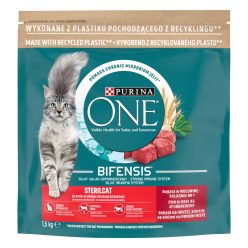   PURINA ONE STERILCAT Marhában gazdag száraz macskaeledel 1,5kg