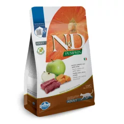   N&D Pumpkin Szarvas & Alma Felnőtt Száraz Macskaeledel 300g