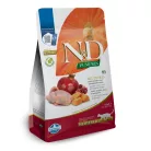 N&D Pumpkin Fürj & Gránátalma Ivartalanított Száraz Macsakeledel 300g
