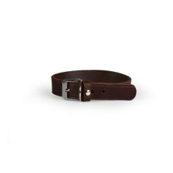 Das Lederband kutyanyakörv Weinheim széles mokka 37-42cm
