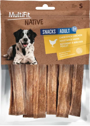 MultiFit Native Chew stick kutya jutalomfalat adult csirke S 150g
