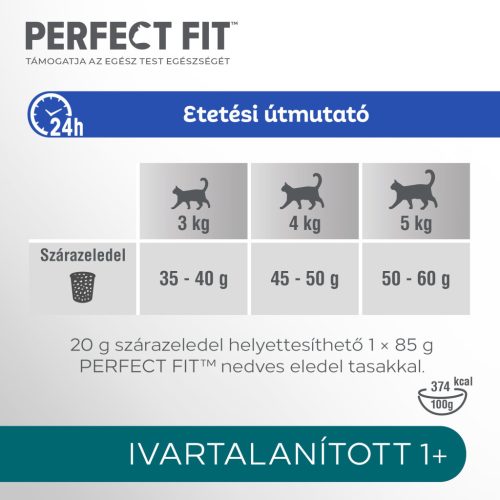 Perfect Fit száraz macskaeledel sterile csirke 1,4kg