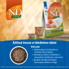 N&D Pumpkin Vaddisznó & Alma Felnőtt Mini Száraz Kutyaeledel 800g