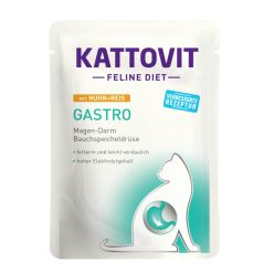   Kattovit Feline Diet tasak diétás macskaeledel csirke&rizs 24x85g