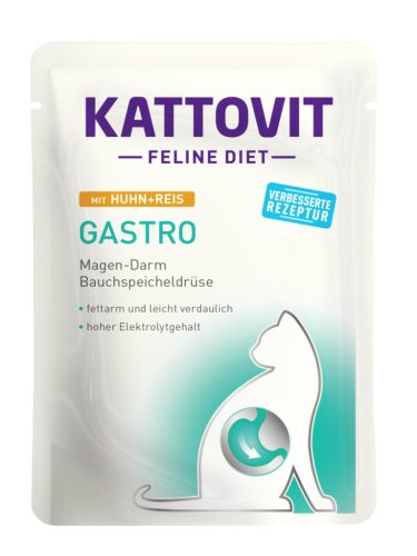 Kattovit Feline Diet tasak diétás macskaeledel csirke&rizs 24x85g