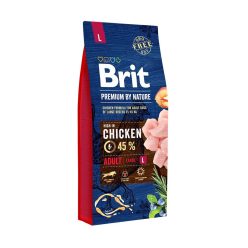 Brit Premium by Nature száraz kutyaeledel large adult 15kg