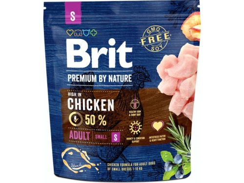 BRIT Premium by Nature small adult kutyaeledel csirke 1kg