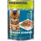 Premiere Tender Stripes macska tasak adult kacsa 28x85g