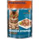 Premiere Tender Stripes macska tasak adult pulyka 28x85g