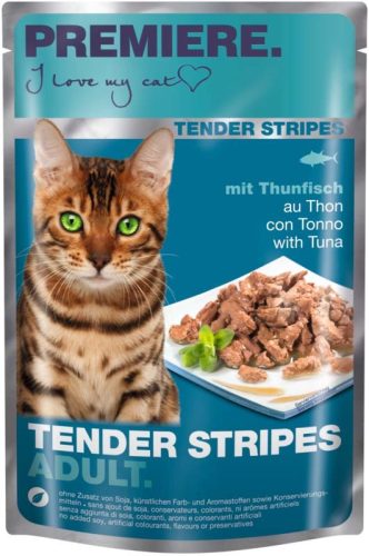 Premiere Tender Stripes macska tasak adult tonhal 28x85g