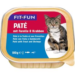 Fit+Fun macska tálka adult hal&rák 16x100g