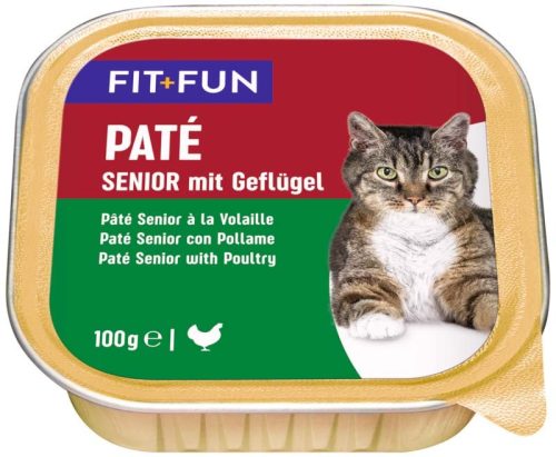 Fit+Fun macska tálka senior szárnyas 16x100g