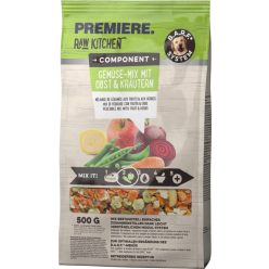   Premiere Raw Kitchen kutya zöldségpehely gyümölcsökkel és gyógynövényekkel 500g