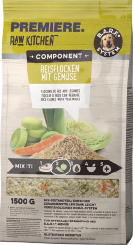 Premiere Raw Kitchen kutya rizspehely zöldségekkel 1,5kg