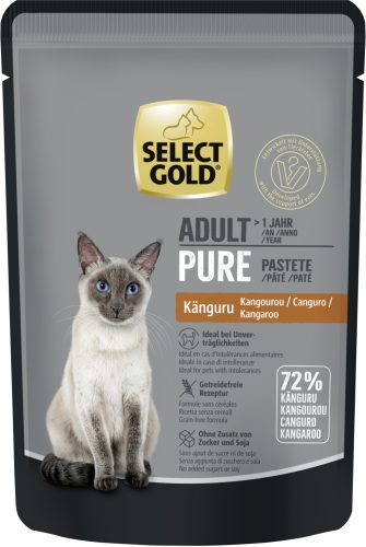 Select Gold Pure macska tasak adult kenguru 12x85g