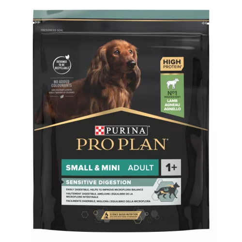 Pro Plan Small & Mini Adult Sensitive Digestion bárányban gazdag száraz kutyaeledel 700g