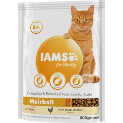   IAMS Vitality macska szárazeledel adult hairball csirke 800g