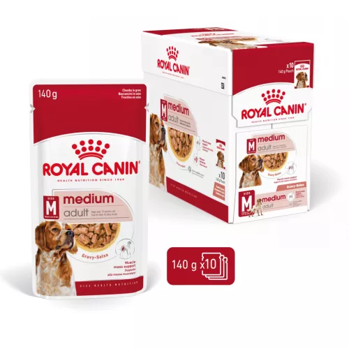Royal Canin Size Health Nutrition Medium adult kutya tasak 10x140g