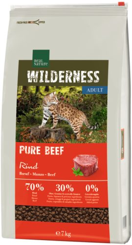 Real Nature Wilderness Pure Beef száraz macskaeledel adult marha 7kg