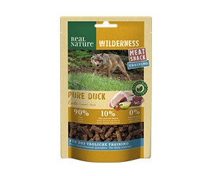 REAL NATURE Wilderness Meat Snack Training kutya jutalomfalat kacsa 150g