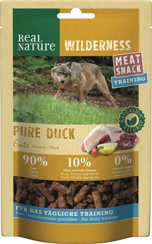 Real Nature Wilderness Meat Snack Training kutya jutalomfalat kacsa 150g