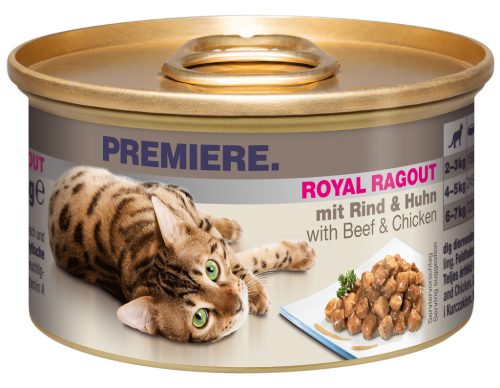 Premiere Royal Ragout macska konzerv adult ragu marha&csirke 18x85g
