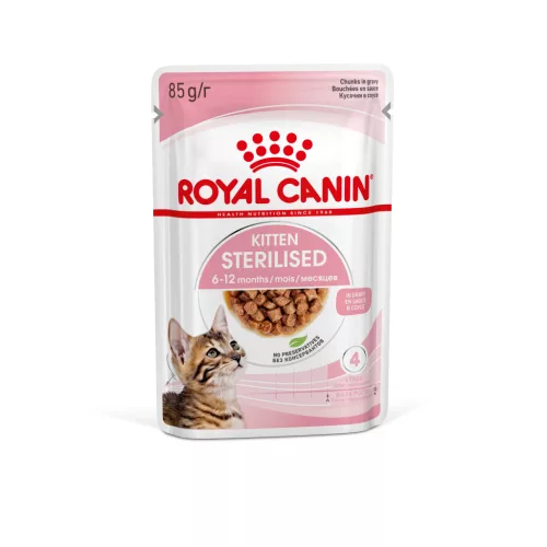 Royal Canin Feline Health Nutrition macska tasak kitten steril 12x85g
