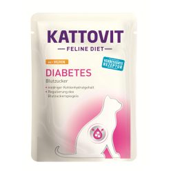   Kattovit Feline Diet tasak macskaeledel diabétesz csirke 24x85g