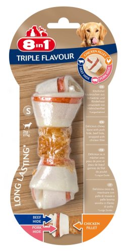 8in1 Triple Flavour kutya rágócsont S 35g 1db