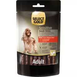   Select Gold Sensitive Snack Sticks kutya jutalomfalat emésztőrendszeri problémákra marha 85g