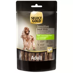   Select Gold Sensitive Snack Sticks kutya jutalomfalat emésztőrendszeri problémákra kacsa 85g