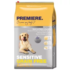   Premiere Sensitive Grain Free adult száraz kutyaeledel csirke&burgonya 12kg