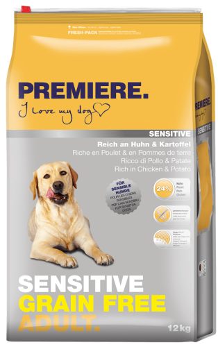 Premiere Sensitive GrainFree száraz kutyaeledel adult csirke&burgonya 12kg