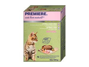 Premiere Cats Love Nature Deluxe Ragout  macska tasak MP kitten 12x100g