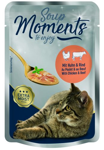 Moments MySoup macska tasak csirke&marha 12x40g